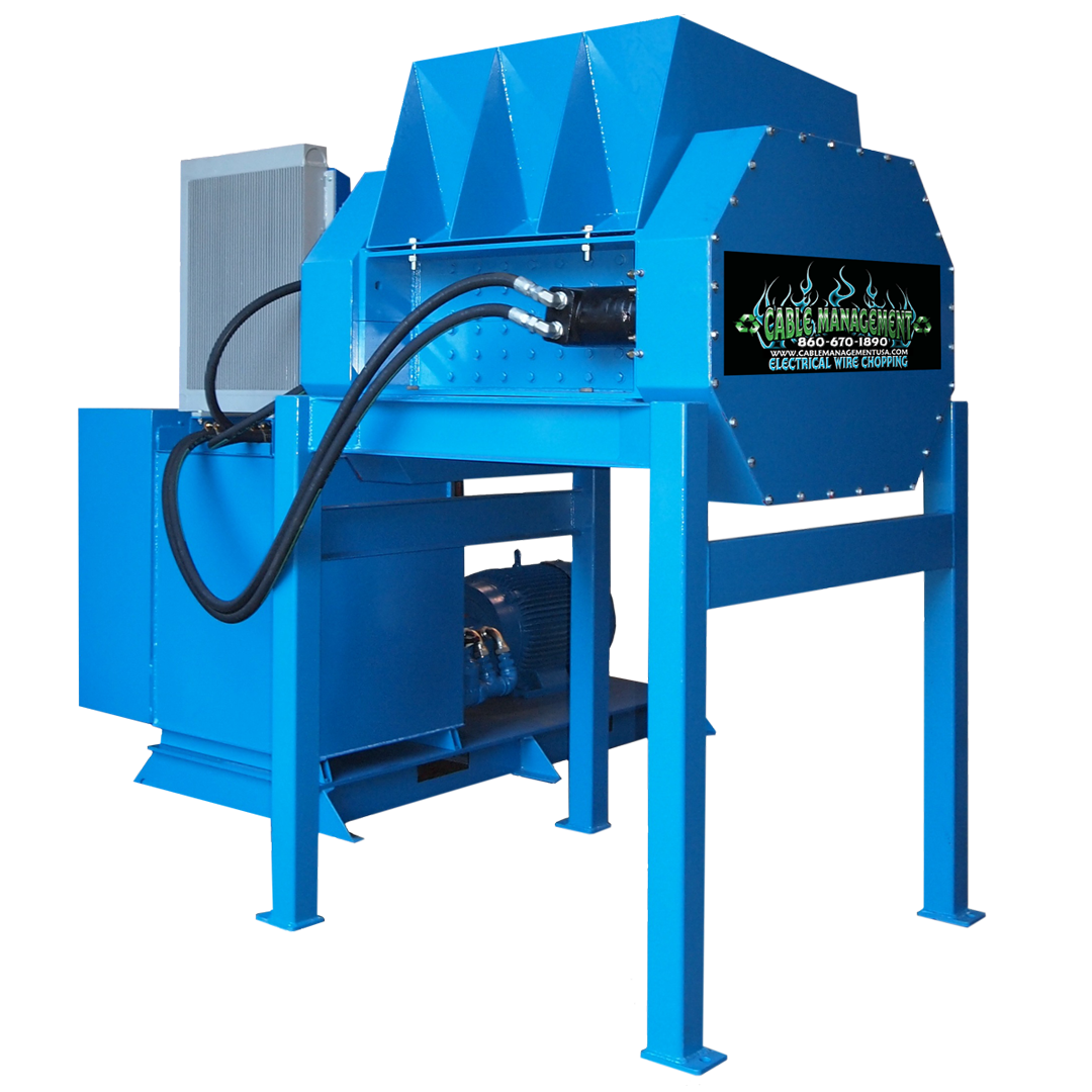 Wire shredder for electric cables