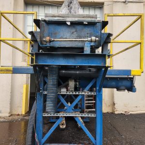 used rotex 403a-al-ms triple deck screener disconnected with mezzanine front view