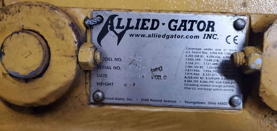 Used Portable Alligator Shear Attachment - Allied Gator Model MT 5 - Image 5